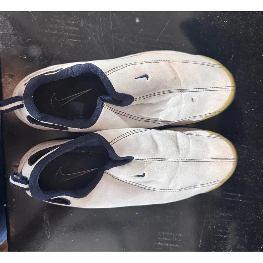 Nike Air Slip On Golf Shoes White‎ Blue Size 8.5